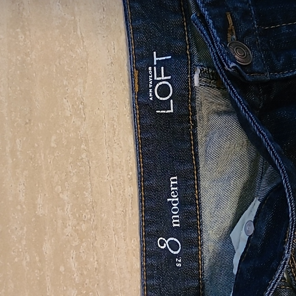 Ann Taylor Loft, Modern Jean Shorts, - Picture 6 of 8